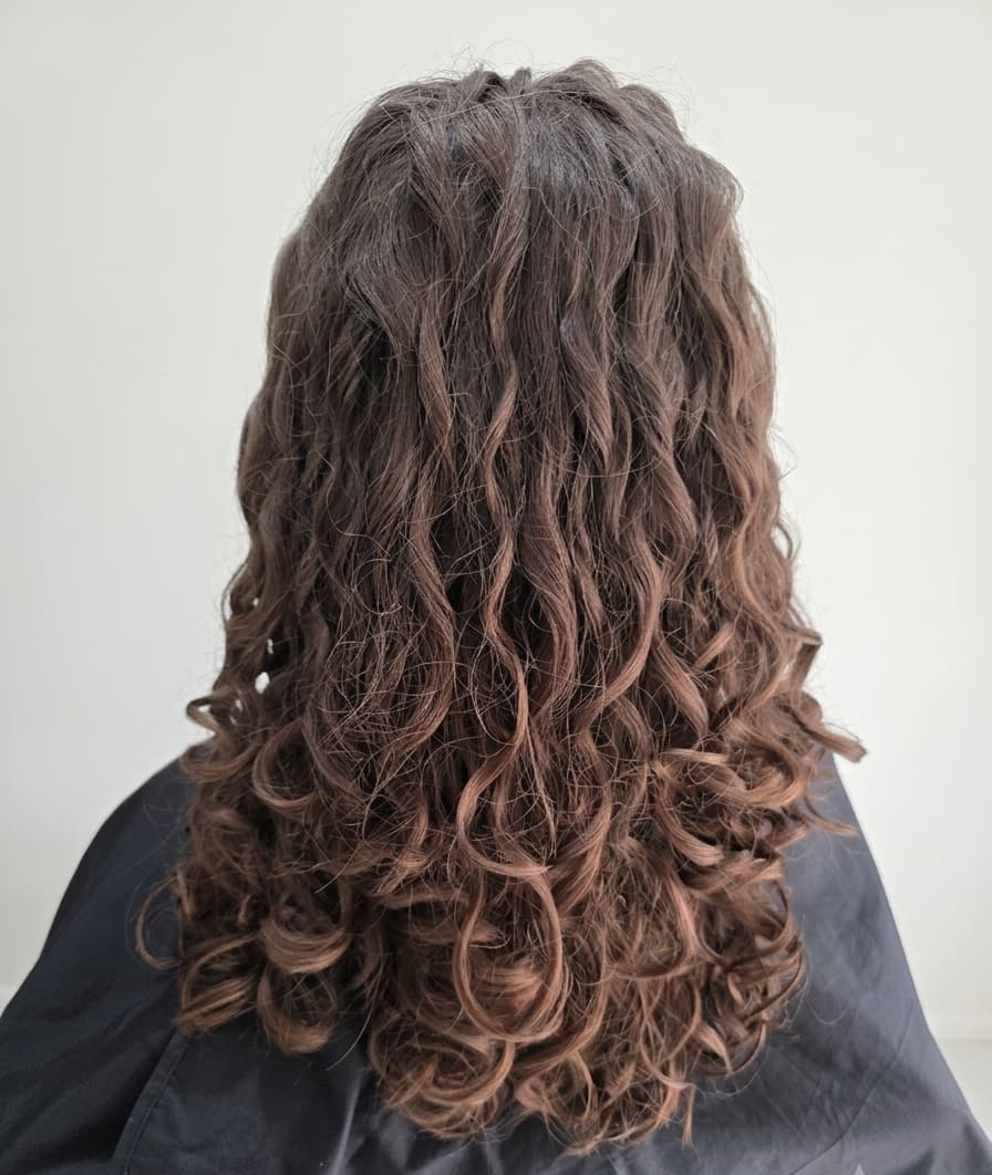 Stretched waves losing vitality.