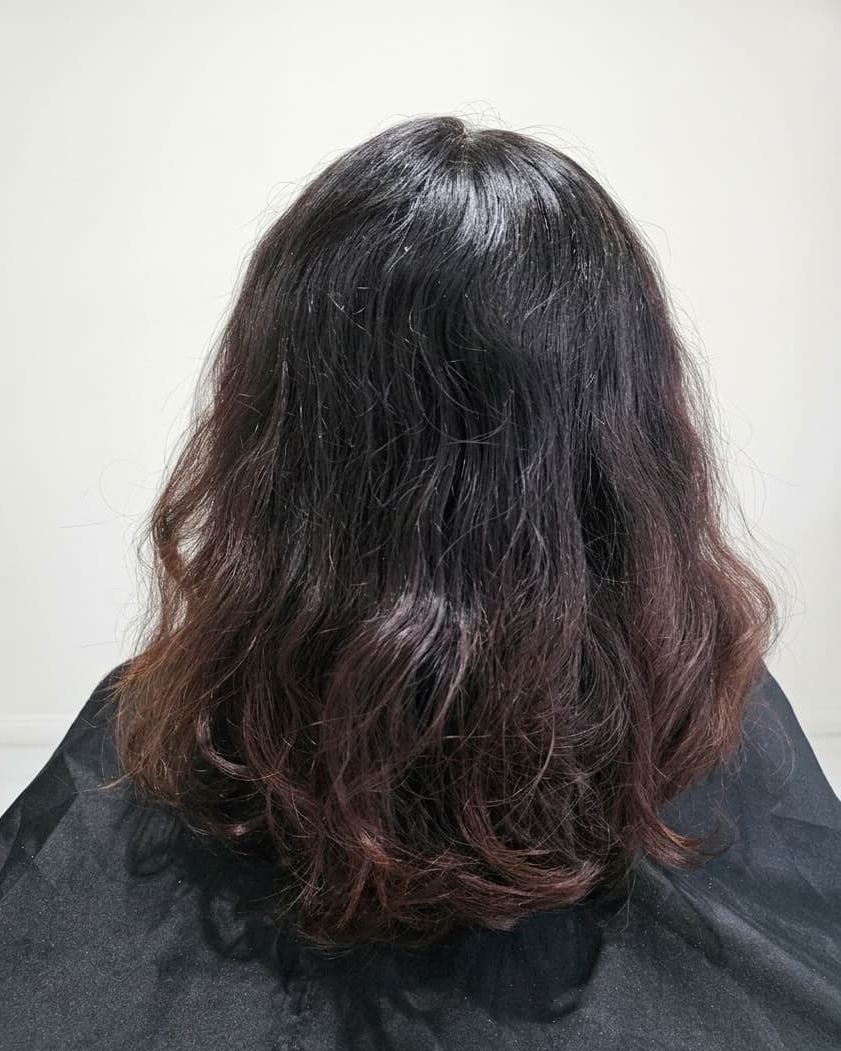 Frizz and dryness hiding natural texture.
