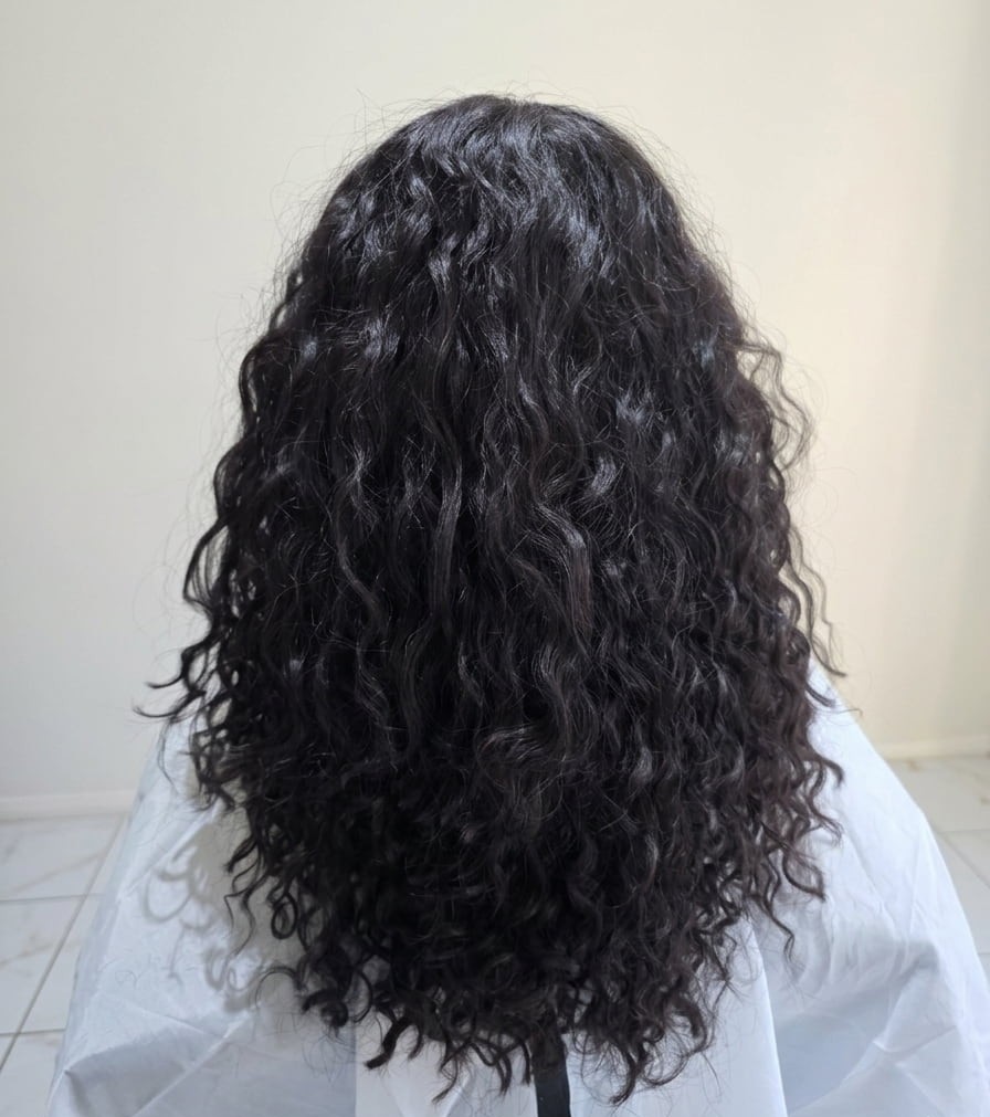 Coarse strands craving moisture.